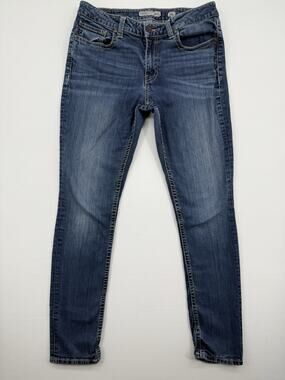 BKE Buckle Jeans Women's 31L Harper Skinny Mid Rise Stretch Denim
